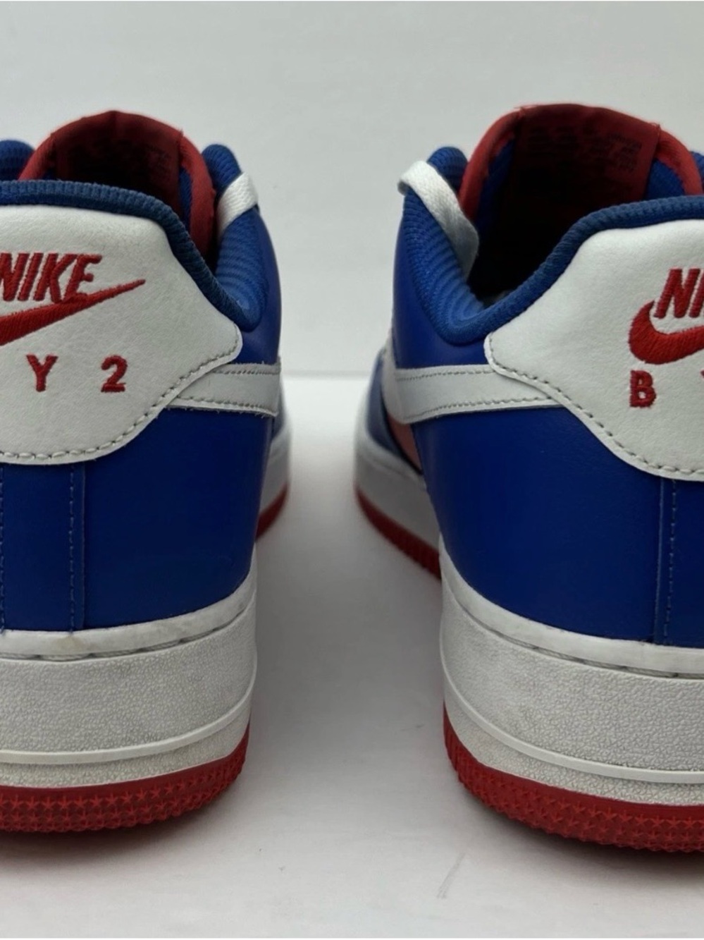NIKE Air Force 1 Low Men’s 12 Women’s 13.5 Custom CT 7875-994 Red/White/ Blue - Picture 3 of 7